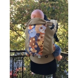 Коты и беж эргорюкзак Алое ходунок