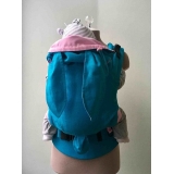 Бирюзовый заяц ЛЕН эргорюкзак Алое кроха
